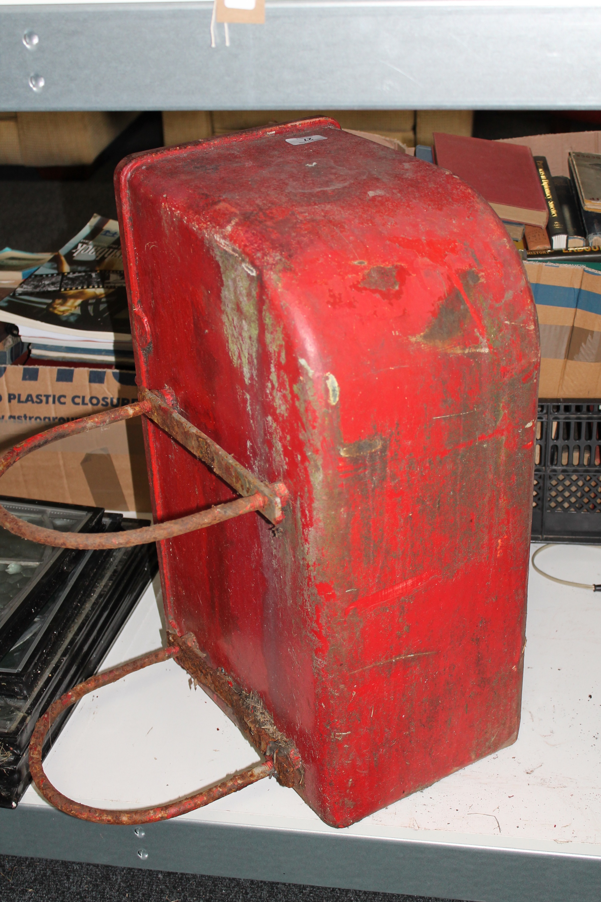 A mid-20th century cast metal Royal Mail post box CONDITION REPORT: This has two - Image 6 of 7