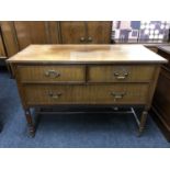 A late Victorian dressing chest (no mirror)