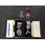 A silver gilt Septem Lodge Freemasons medal,