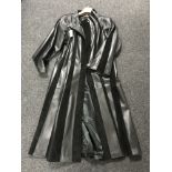 A gent's Reward 3/4 length leather coat