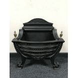 A cast iron fire grate