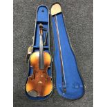 A 20th century Czech copy of a Stradivarius violin,