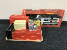 A boxed Hornby Railways Intercity 125 train set and Hornby station and accessories