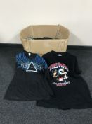 A box of music tour t/shirts - The Who, Pink Floyd,