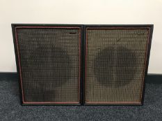 A pair of vintage Wharfedale speakers