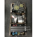 Three boxes of Scalectrix track and accessories