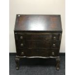 An Edwardian mahogany bureau