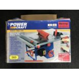 A boxed Powercraft 1000W 8" table saw