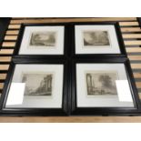 A set of four framed black & white prints after John Boydell (engraver)
