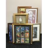 A large quantity of assorted pictures and prints - mirror,