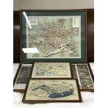 Two framed maps "The Panta Guida,
