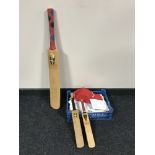 A collection of cricket memorabilia relating to Durham County Cricket Club including three signed