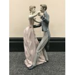 A Lladro figure of a lady and gentleman dancing,