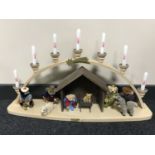 A Steiff limited edition nativity scene number 173/750, boxed.