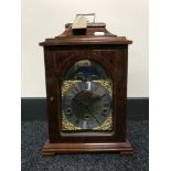 A mahogany cased Franz Hermle German moonphase mantel clock