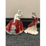 A Royal Worcester figure - Lara Christmas Morning and Royal Doulton figure Gail HN 2397