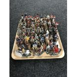 A tray of approximately 40 Del Prado metal figures - Soldiers on horseback