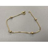 An 18ct gold bracelet, 2.