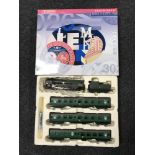 A boxed Hornby train pack with Royal Wessex locomotive and coaches