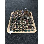 A tray of approximately 110 Del Prado metal figures