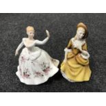 Two Royal Doulton figures - Shirley HN 2702 and Sandra HN 2275