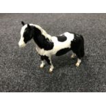 A Beswick horse - Pinto pony, model 1373, piebald,