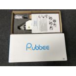 A Rubbee electric bike motor (Model V2.0), brand new and never used, boxed.