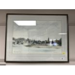 George F Westover : Berwick upon Tweed, watercolour, 55 cm x 37 cm, signed, framed.