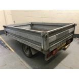 A Conway PP 506 trailer, internal dimensions 197 cm x 123 cm, single-axle, with rear light board,