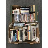 A box of DVDS, box of books - NUFC,