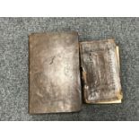 Two 18th century leather bound volumes : 'The Duties and Rights of the Clergy' and 'Certain Sermons