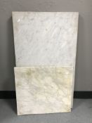Two pieces of marble