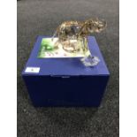 A boxed Swarovski Crystal Society Figure of the Year 2013 Endangered Wildlife, Cinta Elephant,