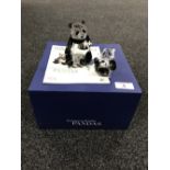 A boxed Swarovski Crystal Society Figure of the Year 2008 Endangered Wildlife, Pandas,