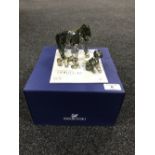 A boxed Swarovski Crystal Society Figure of the Year 2009 Endangered Wildlife, Gorillas,