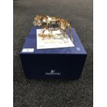 A boxed Swarovski Crystal Society Figure of the Year 2010 Endangered Wildlife, Tiger,