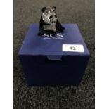 A boxed Swarovski Crystal Society figure, Seated Panda, no certificate.