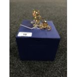 A boxed Swarovski Crystal Society figure, Lion Cub Seated, with certificate.