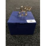 A boxed Swarovski Crystal Society figure, Elephant, no certificate.