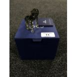 A boxed Swarovski Crystal Society figure, Gorilla, with certificate.