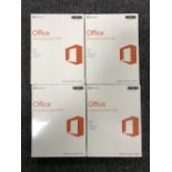 Four copies of Microsoft Office Home and Student 2016 for Mac,