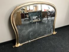A Victorian gilt framed overmantel mirror