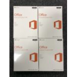 Four copies of Microsoft Office Home and Business 2016 for Mac,