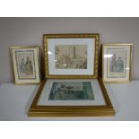 Two gilt framed Russell Flint prints,