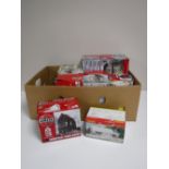 A box of Hornby and Airfix boxed models