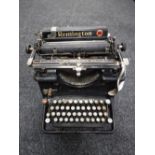 A vintage Remington Standard typewriter