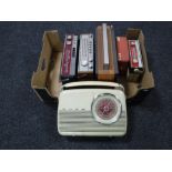 A box of six vintage transistor radios