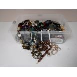 A box of costume jewellery