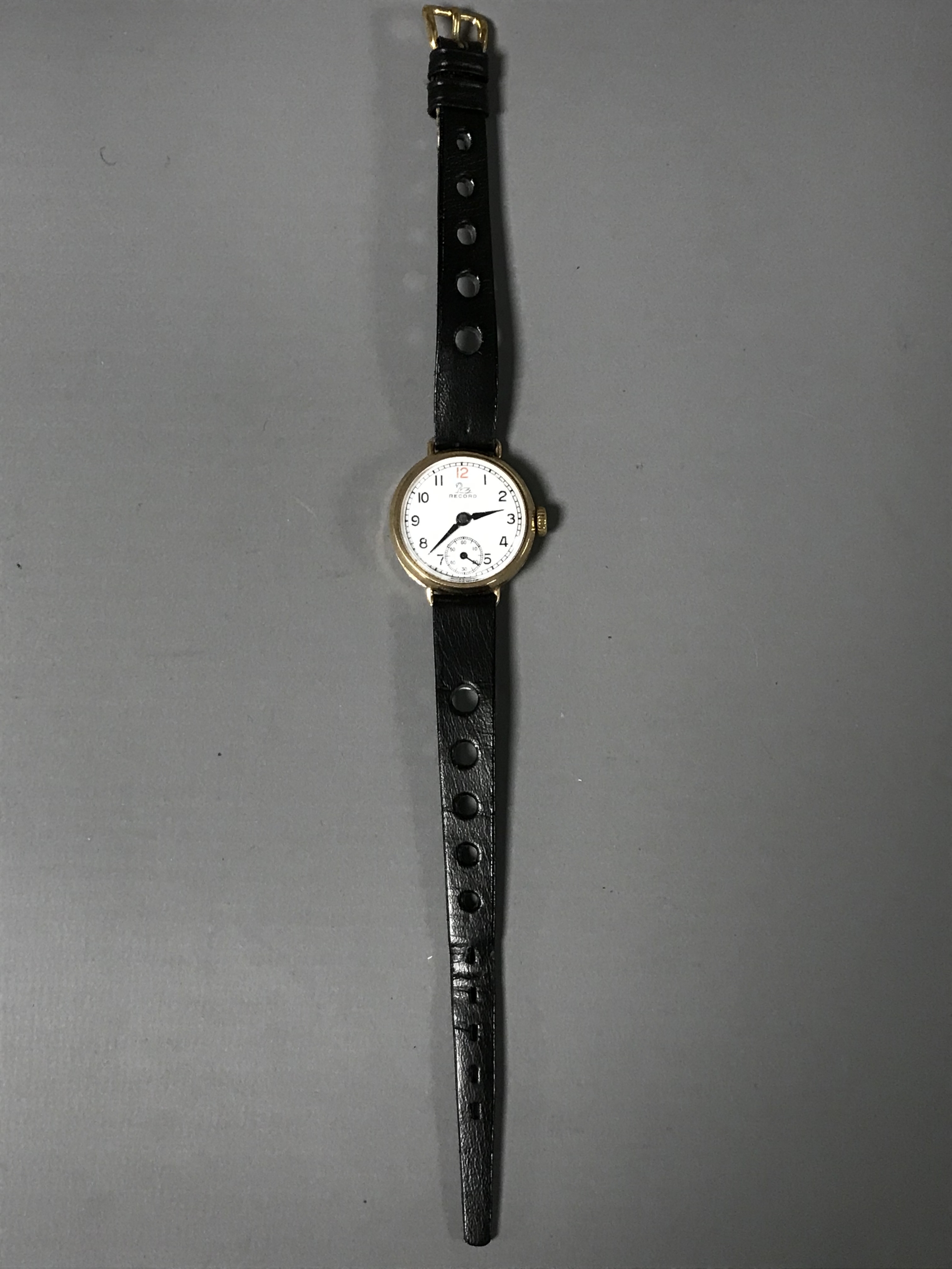 A 9ct gold lady's Record wrist watch