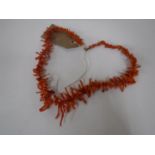 An antique coral necklace